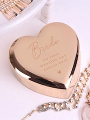 Personalised Small Heart Jewellery Box by PMC - Image 2 of 3