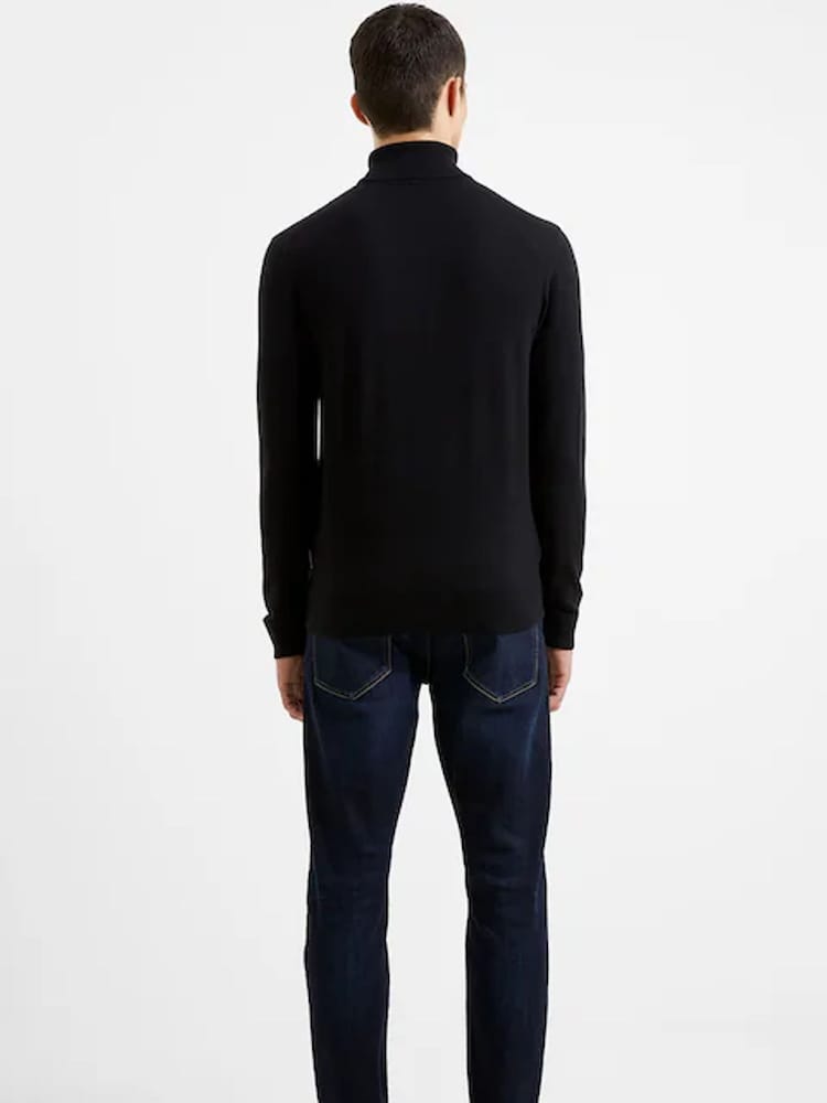 French Connection Black Supersoft Roll Neck Jumper - Image 2 of 4 French Connection Black Supersoft Roll Neck Jumper - Image 2 of 4