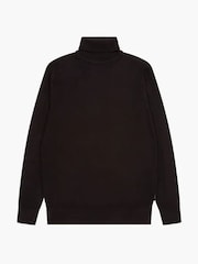 French Connection Black Supersoft Roll Neck Jumper - Image 4 of 4