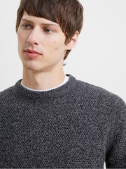 French Connection Blue Crew Neck Knit Jumper - Image 2 of 5