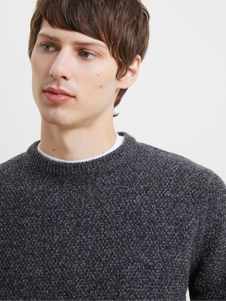 French Connection Blue Crew Neck Knit Jumper - Image 2 of 5