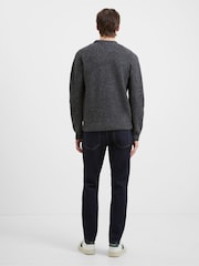 French Connection Blue Crew Neck Knit Jumper - Image 4 of 5