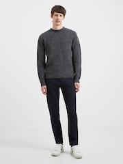 French Connection Blue Crew Neck Knit Jumper - Image 5 of 5