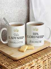 Personalised Ladyship and Lordship Mug Set by PMC - Image 1 of 4