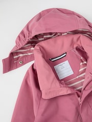 Polarn O. Pyret Pink Waterproof Shell Coat - Image 6 of 8