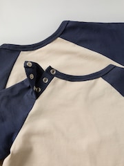 Polarn O. Pyret Blue Organic Cotton Blend Car Print Top - Image 3 of 5