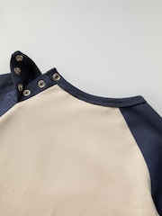 Polarn O. Pyret Blue Organic Cotton Blend Car Print Top - Image 5 of 5