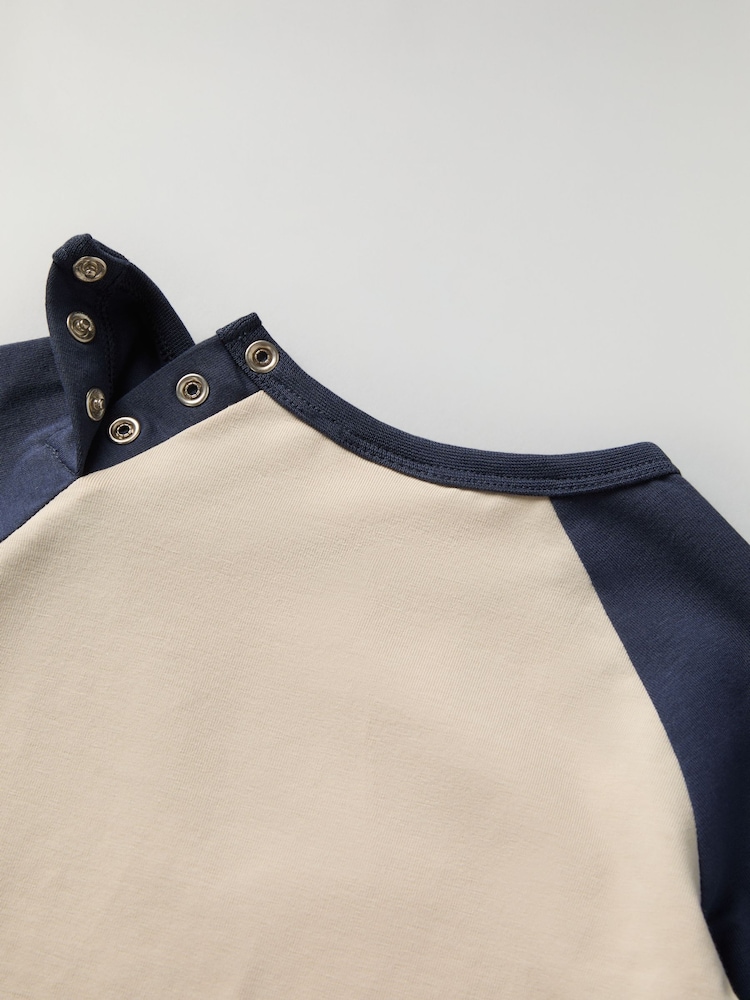 Polarn O. Pyret Blue Organic Cotton Blend Car Print Top - Image 5 of 5