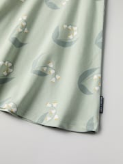 Polarn O. Pyret Green Cotton Blend Print Dress - Image 2 of 4