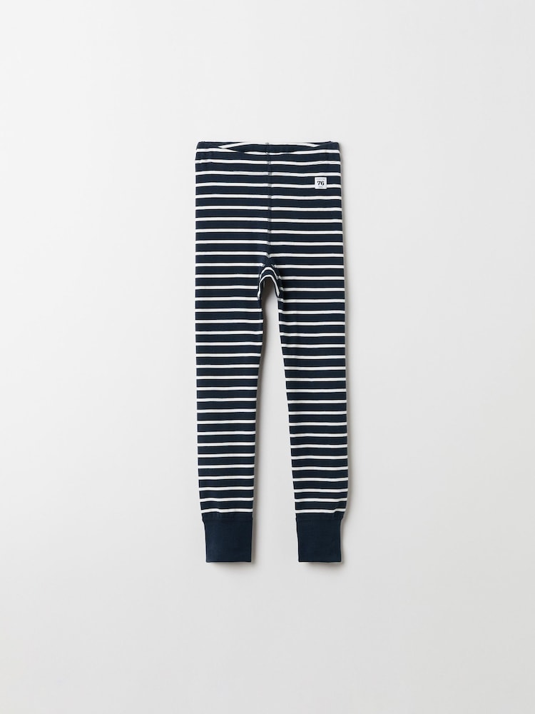 Polarn O. Pyret Blue Blue Striped Leggings - Image 1 of 3 Polarn O. Pyret Blue Blue Striped Leggings - Image 1 of 3