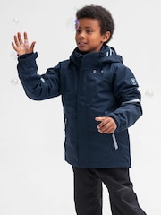 Polarn O. Pyret Blue Waterproof Shell Coat - Image 1 of 5