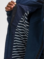 Polarn O. Pyret Blue Waterproof Shell Coat - Image 2 of 5