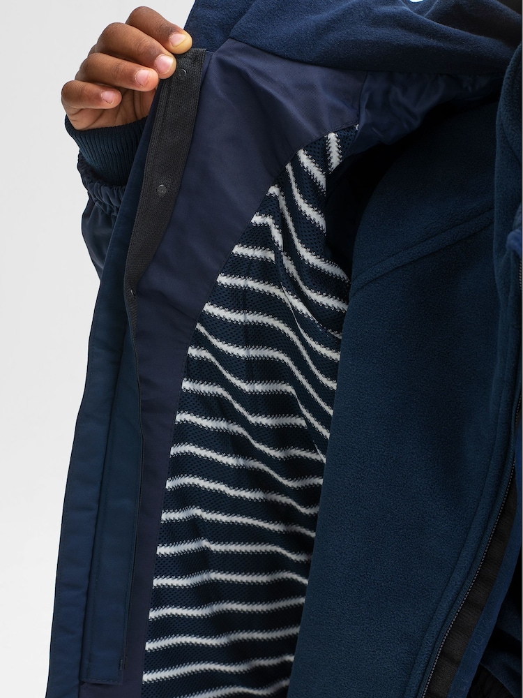 Polarn O. Pyret Blue Waterproof Shell Coat - Image 2 of 5
