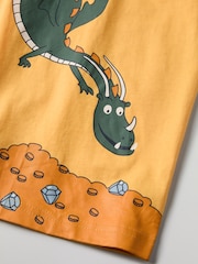 Polarn O. Pyret Orange Organic Cotton Print T-Shirt - Image 3 of 4
