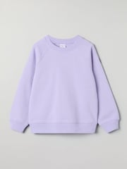 Polarn O. Pyret Purple Organic Cotton Plain Sweatshirt - Image 6 of 6