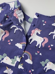 Polarn O. Pyret Blue Cotton Blend Print Dress - Image 5 of 5