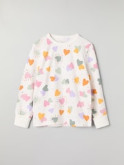 Polarn O. Pyret White Organic Cotton Blend Pyjamas - Image 2 of 6