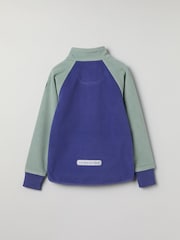 Polarn O. Pyret Blue Waterproof Fleece Jacket - Image 3 of 6