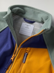 Polarn O. Pyret Blue Waterproof Fleece Jacket - Image 4 of 6