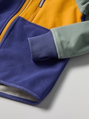 Polarn O. Pyret Blue Waterproof Fleece Jacket - Image 5 of 6