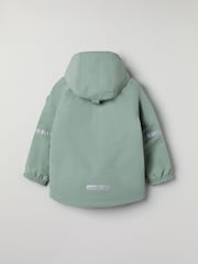 Polarn O. Pyret Green Waterproof Shell Coat - Image 2 of 7