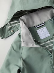 Polarn O. Pyret Green Waterproof Shell Coat - Image 3 of 7