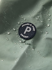 Polarn O. Pyret Green Waterproof Shell Coat - Image 6 of 7