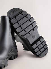 Black Faux Fur Lined Chelsea Ankle Wellies - Image 10 of 10