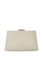 Dune London Gold Bellaria Angled Frame Clutch Bag - Image 3 of 5
