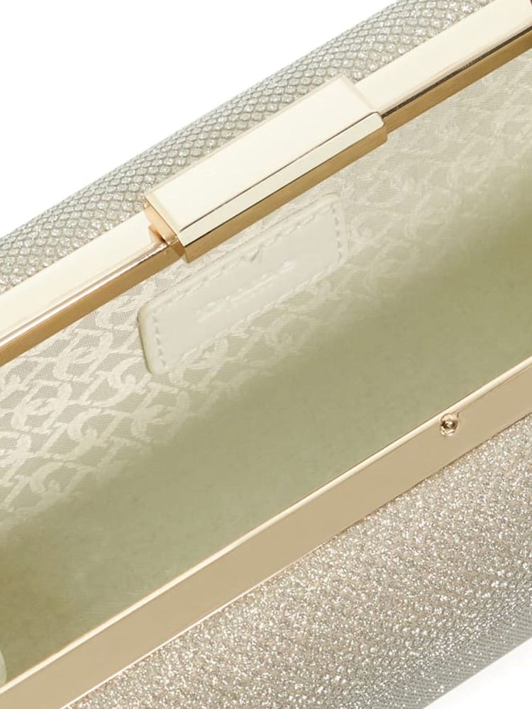 Dune London Gold Bellaria Angled Frame Clutch Bag - Image 5 of 5
