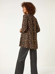 Roman Black Abstract Spot Print Shirt - Image 3 of 5