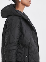 JD Williams Black Short Quilted Jacket - Image 4 of 4