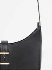 JD Williams Black Buckle Detail Shoulder Bag - Image 4 of 4