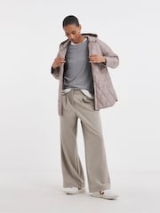 JD Williams Natural Short Quilted Jacket - Image 3 of 4