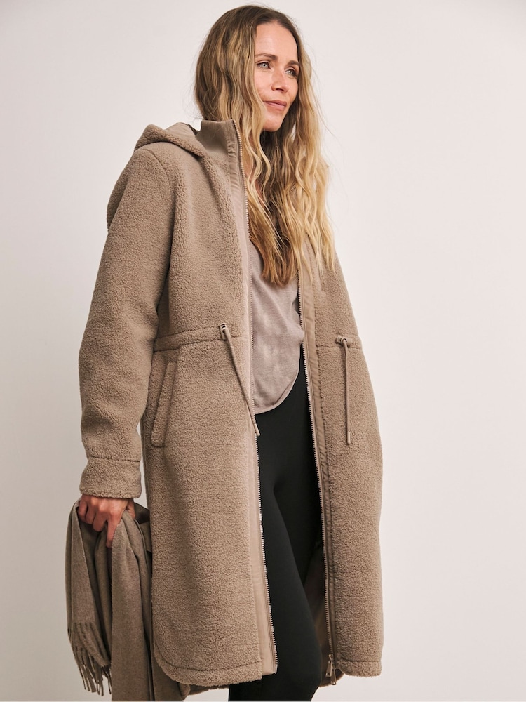 Anthology By JD Williams Natural Borg Parka Coat - Image 1 of 2