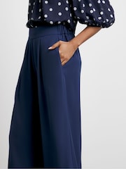 Joanna Hope Blue Wide Leg Trousers - Image 3 of 4