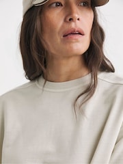 JD Williams Grey Longline Seam Detail Sweatshirt - Image 3 of 3