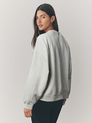 Grey Lady Gaga Official Licensed Graphic Washed Crew Neck Sweatshirt - Image 3 of 8