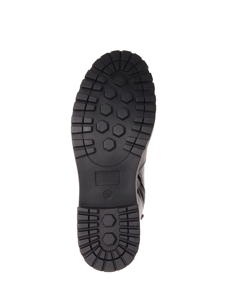 Pavers Black Zip-Up Chunky Ankle Boots - Image 5 of 5