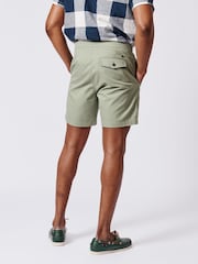 Aubin Green 100% Cotton Oahu Single Pleat Shorts - Image 2 of 3