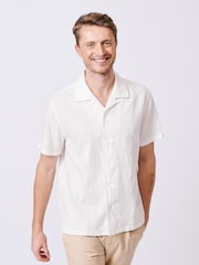 Aubin Apollo Short Sleeve White Shirt - Imagem 1 de 7