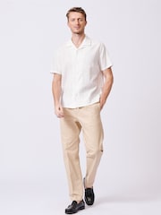 Aubin Apollo Short Sleeve White Shirt - Imagem 3 de 7