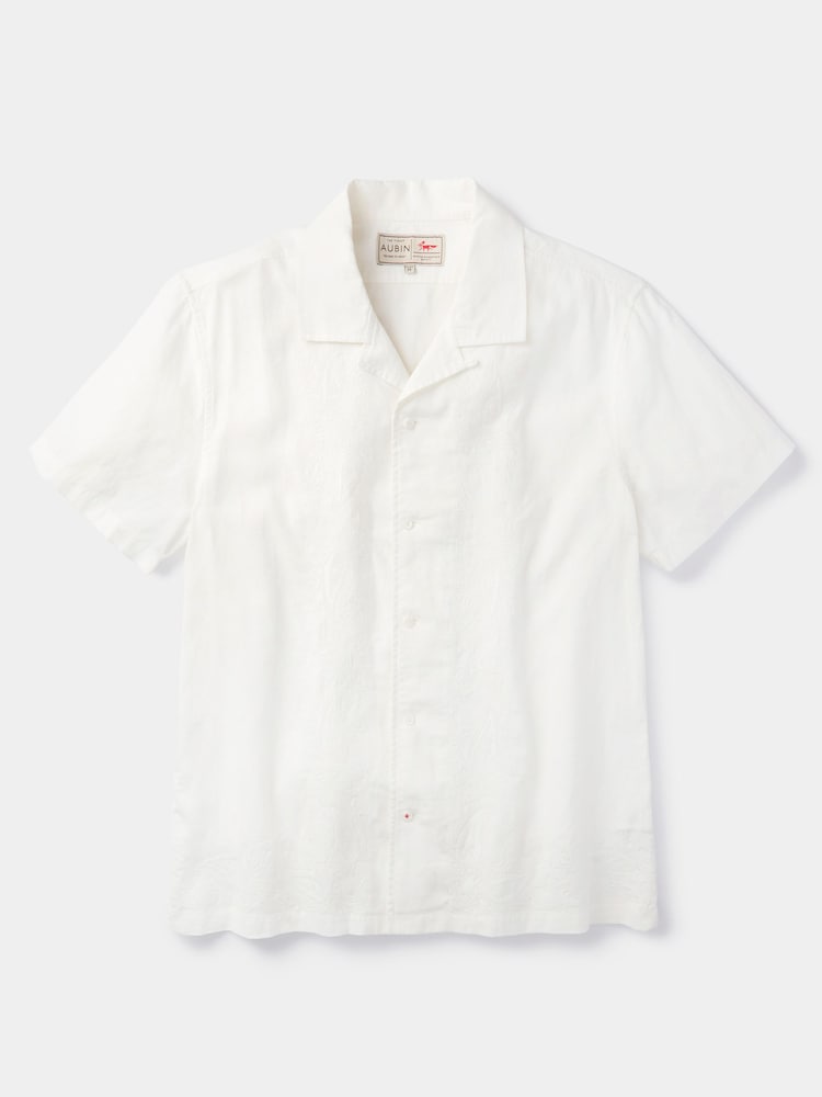 Aubin Apollo Short Sleeve White Shirt - Imagem 7 de 7