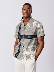 CamisasAubin de manga curta Higgins  Print - Imagem 1 de 6