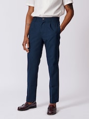 Aubin Stickney Seersucker Relaxed Fit Trousers - Imagen 1 de 4
