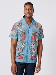 CamisasAubin de manga curta Magnum  Print - Imagem 1 de 5
