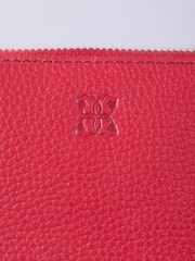 Lakeland Leather Red Alston Curved Leather Cross-Body Bag - Image 3 of 7