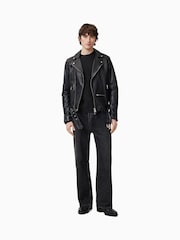 AllSaints Black Statten Crew Jumper - Image 5 of 7