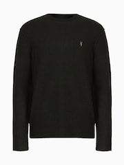 AllSaints Black Statten Crew Jumper - Image 7 of 7