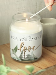 Personalised Love Large Scented Candle Jar by PMC - Image 3 of 3